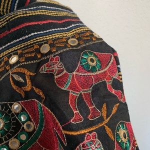 Boho Chic Camel Mirror Crossbody